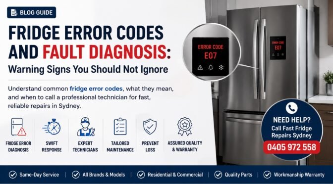 Fridge Error Codes and Fault Diagnosis Warning Signs You Should Not Ignore