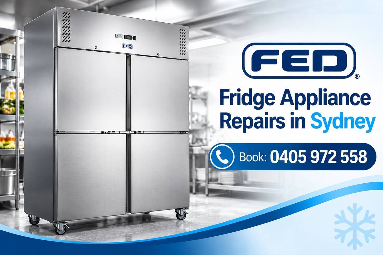 Fast Fridge Repairs technician servicing FED and FED-X commercial refrigeration in Sydney
